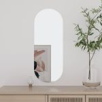 Oglindă de perete, 20x50 cm, oval, sticlă GartenMobel Dekor