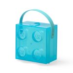 LEGO Cutie LEGO 2x2 - albastru transparent Quality Brand