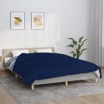 Pătură cu greutăți, albastru, 200x200 cm, 9 kg, material textil GartenMobel Dekor