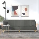 Canapea extensibilă cu cotiere, gri închis, textil GartenMobel Dekor