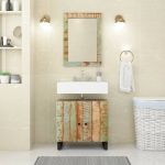 Dulap de chiuvetă 62x33x58 cm lemn masiv reciclat&lemn compozit GartenMobel Dekor