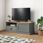Comodă TV VIGO, gri, 106x40x40 cm, lemn masiv de pin GartenMobel Dekor