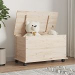 Cufăr de depozitare cu roți „ALTA” 73x39,5x44 cm lemn masiv pin GartenMobel Dekor
