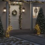 Decorațiune meteorit cu lumini de Crăciun/țăruși 80 LED 62 cm GartenMobel Dekor