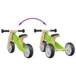 Bicicletă de echilibru pentru copii 2 în 1, verde GartenMobel Dekor