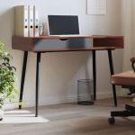 Birou de computer cu sertar, maro, 110x50x75 cm, lemn prelucrat GartenMobel Dekor