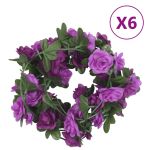 Ghirlande de flori artificiale, 6 buc., violet deschis, 240 cm GartenMobel Dekor