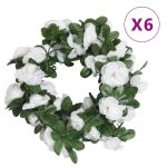 Ghirlande de flori artificiale, 6 buc. alb de primăvară, 250 cm GartenMobel Dekor