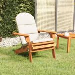Scaun de grădină Adirondack cu perne, lemn masiv acacia GartenMobel Dekor