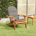 Scaun de grădină Adirondack cu perne, lemn masiv acacia GartenMobel Dekor