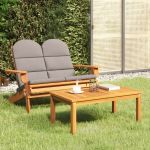 Set mobilier de grădină Adirondack, 2 piese, lemn masiv acacia GartenMobel Dekor