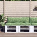 Perne pentru paleți, 2 buc., model de frunze, țesătură oxford GartenMobel Dekor