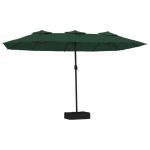 Umbrelă de soare cu două capete, verde, 449x245 cm GartenMobel Dekor