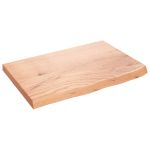Raft de perete maro deschis 60x40x(2-4) cm lemn stejar tratat GartenMobel Dekor