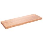 Raft de perete maro deschis 80x30x(2-4) cm lemn stejar tratat GartenMobel Dekor