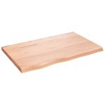 Raft de perete maro deschis 80x50x(2-4) cm lemn stejar tratat GartenMobel Dekor