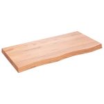 Raft de perete maro deschis 100x50x(2-6) cm lemn stejar tratat GartenMobel Dekor