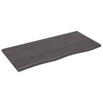 Raft de perete maro închis 100x50x2 cm lemn masiv stejar tratat GartenMobel Dekor