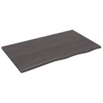 Raft de perete maro închis 100x60x2 cm lemn masiv stejar tratat GartenMobel Dekor