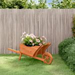 Jardinieră tip roabă, 128x45,5x43 cm, lemn masiv de brad GartenMobel Dekor