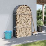 Suport de bușteni, antracit, 120x45x210 cm, oțel galvanizat GartenMobel Dekor