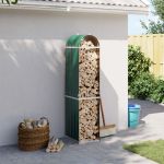 Suport pentru bușteni verde 40x45x170 cm oțel galvanizat GartenMobel Dekor