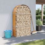 Suport de bușteni, maro deschis, 120x45x210 cm, oțel galvanizat GartenMobel Dekor