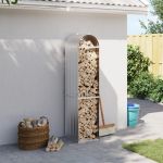 Suport pentru bușteni, argintiu, 40x45x170 cm, oțel galvanizat GartenMobel Dekor