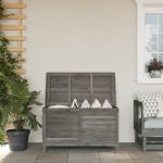 Ladă depozitare grădină antracit 99x49,5x58,5cm lemn masiv brad GartenMobel Dekor