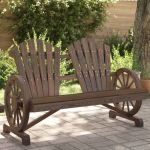 Scaun Adirondack de grădină, 2 locuri, lemn masiv de brad GartenMobel Dekor