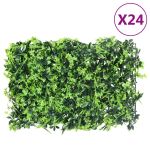 Gard din frunze artificiale, 24 buc., verde, 40x60 cm GartenMobel Dekor