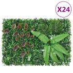 Gard din plante artificiale, 24 buc., verde, 40x60 cm GartenMobel Dekor