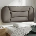 Pernă pentru tăblie de pat, gri taupe, 80 cm, material textil GartenMobel Dekor