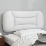 Pernă pentru tăblie pat, alb, 90 cm, piele artificială GartenMobel Dekor