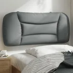 Pernă tăblie de pat, gri deschis, 90 cm, material textil GartenMobel Dekor