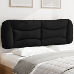 Pernă pentru tăblie de pat, negru, 160 cm, material textil GartenMobel Dekor