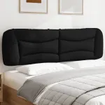 Pernă pentru tăblie de pat, negru, 180 cm, material textil GartenMobel Dekor
