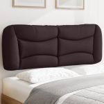 Pernă pentru tăblie de pat maro închis, 120 cm, material textil GartenMobel Dekor