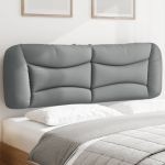 Pernă tăblie de pat, gri deschis, 160 cm, material textil GartenMobel Dekor