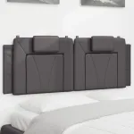 Pernă pentru tăblie, gri, 120 cm, piele artificială GartenMobel Dekor