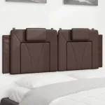 Pernă pentru tăblie pat, maro, 120 cm, piele artificială GartenMobel Dekor