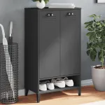 Pantofar „VIKEN”, gri antracit, lemn masiv de pin GartenMobel Dekor