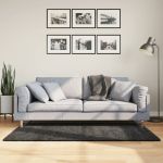 Covor pufos modern, fir lung, antracit, 80x150 cm GartenMobel Dekor
