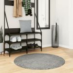 Covor pufos cu fire înalte, verde modern, Ø 100 cm GartenMobel Dekor