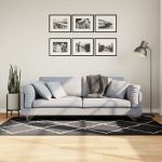 Covor pufos cu fire înalte, bej și antracit modern, 100x200 cm GartenMobel Dekor