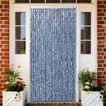 Perdea pentru insecte, albastru și alb, 100x230 cm, chenille GartenMobel Dekor