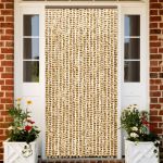 Perdea pentru insecte, bej și maro, 100x230 cm, chenille GartenMobel Dekor