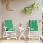 Perne scaun cu spătar mic, 2 buc., verde, țesătură oxford GartenMobel Dekor