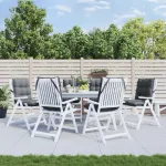 Perne scaun cu spătar mic, 6 buc., antracit, textil oxford GartenMobel Dekor