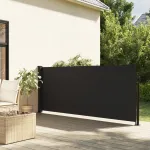 Copertină laterală retractabilă, negru, 120 x 300 cm GartenMobel Dekor